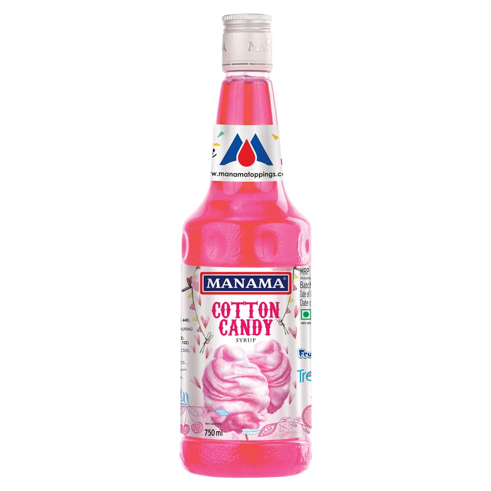 Manama Cotton Candy Syrup | Mixer for Mocktails, Cocktails, Drinks